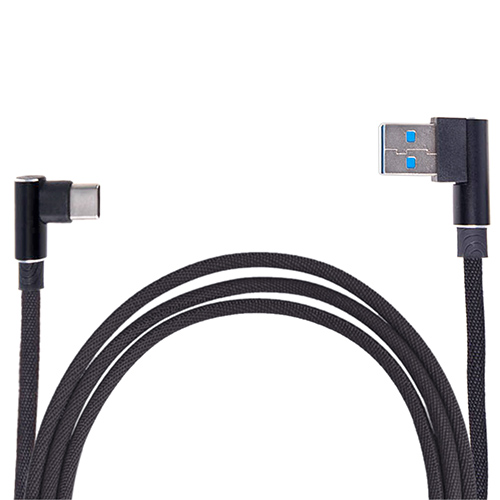 Кабель USB - Type С (Black) 90° ((200) Bk 90°)