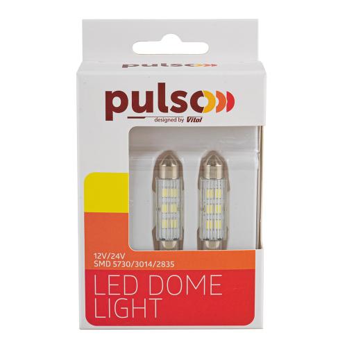 Лампа PULSO/софитные/LED SV8.5/T11x41mm/6 SMD-5730/9-18v/100Lm (LP-64041)