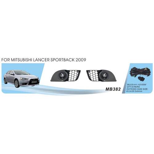 Фары доп.модель Mitsubishi Lancer Sportback 2008-15/MB-382/H11-12V55W/эл.проводка (MB-382)