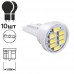 Лампа PULSO/габаритная/LED T10/W2.1x9.5d/W5W/8SMD-3014/12v/0.5w/40lm White (LP-124061)