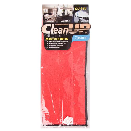 Салфетка микрофибра CleanUP CU-131 универс. 30х40см Red (CU-131 red)