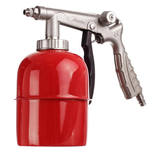 Пневмопістолет для нанесення антигравійних та антикорозійних покриттів з бачком 800 мл і гнучкою насадкою AUARITA PS-6A