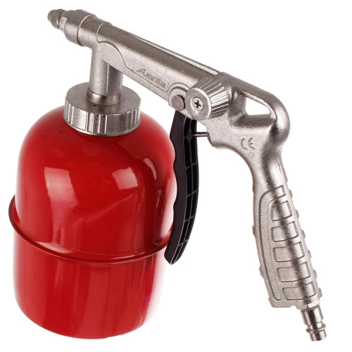 Пневмопистолет для нанесения антигравийных и антикоррозионных покрытий с бачком 800 мл и гибкой насадкой AUARITA PS-6A