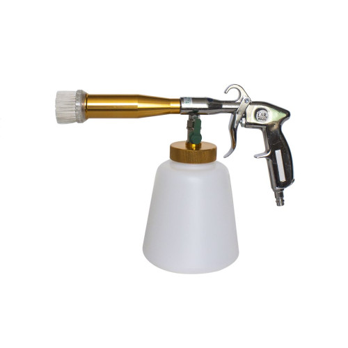 Пистолет пневматический Tornado для химчистки с медной трубкой и щеткой Profi (1 л, 6 bar, 120 л/мин) F-203810