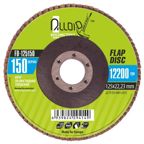 Alloid. Круг лепестковый торцевой 125 мм, зерно 150, T27 (FD-125150)