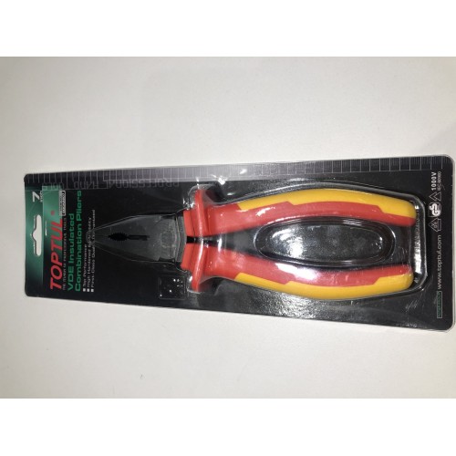 Пассатижи электрика 7" 1000V VDE TOPTUL DGCA2207