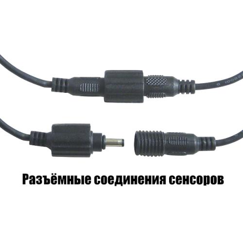 Парктроник TIGER PS-44/LED/4 датчика D=18mm/коннектор/black/black (PS-44)
