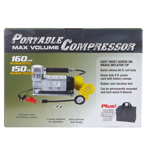 Компрессор автомобильный ZHME 45A / 150 PSI / 160 л/мин