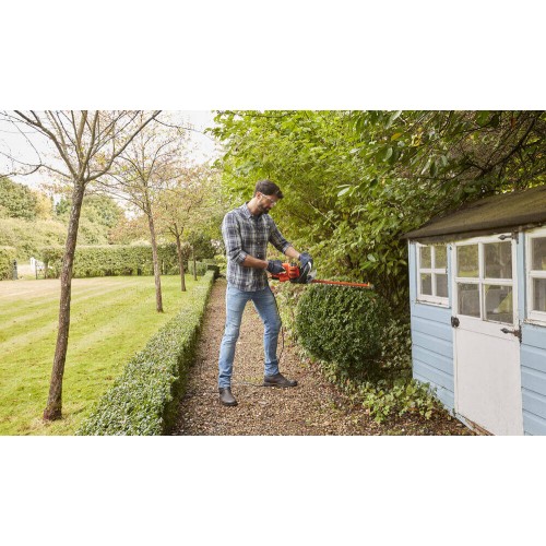 Кусторез электрический 50 см; диаметр веток 22 мм, BLACK+DECKER BEHTS301