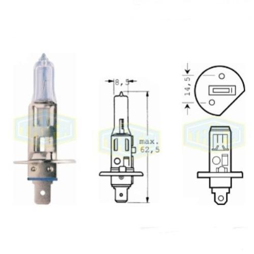 Лампа автомобільна Галогенна лампа для фари Trifa H1 12V 130W (01636)