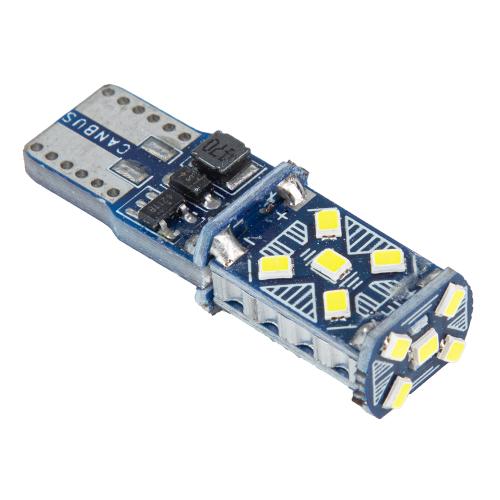 Лампа PULSO/габаритная/LED T10/W2.1x9.5d/W5W/15SMD-1020 CANBUS/12v/2.5w/200lm White (LP-60393)