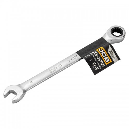 Ключ рожково-накидний з тріскачкою 9мм JCB Tools JCB-75709