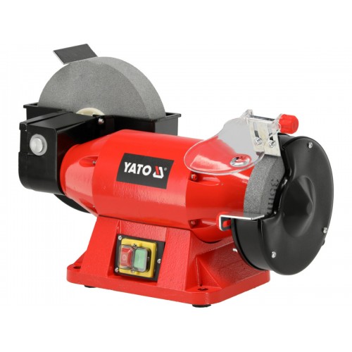 Станок для мокрой и сухой заточки YATO 520Вт, диск Ø= 150/25х 32мм, 200/40х20мм YT-822112