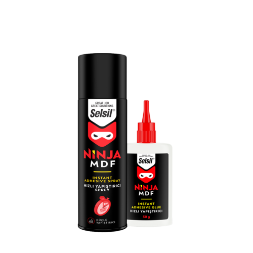 Клей 2-компонентний NINJA MDF, 100 мл + 25 г (спрей-активатор + цианоакрилат)