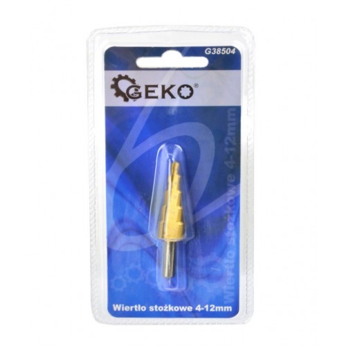 Сверло ступенчатое 4-12 мм GEKO G38504