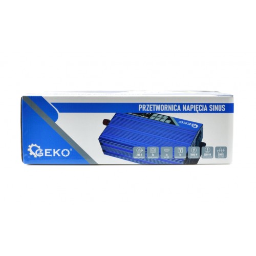 Преобразователь напряжения SINUS 12В/230В 1000/2000Вт GEKO G17014