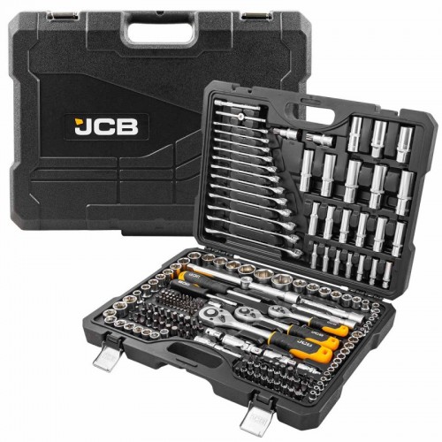 Набір інструменту комбінований 218 од. 1/4", 3/8", 1/2" (6-гр.) (4-22 мм) JCB Tools JCB-42182-5