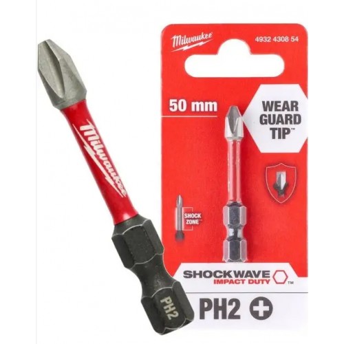 Ударная насадка PH 2 Milwaukee Shockwave 50 мм
