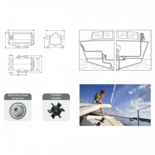Насос для перекачки воды REWOLT, трюмный 12В (RE SLW30-12V)