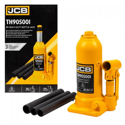 Домкрат пляшковий 5т. 218-474мм JCB Tools JCB-TH905001