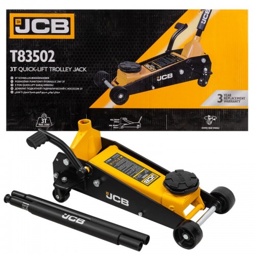 Домкрат подкатной гидравлический 3,5т 145-500мм JCB Tools JCB-T83502