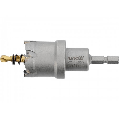 Сверло коронка по металлу TCT Ø32 x103 мм, YATO YT-44059
