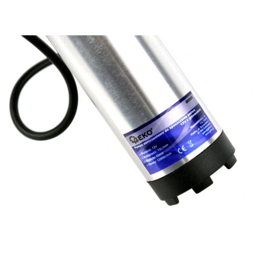 Насос для топлива погружной 12v 37 мм + шланг 3 м GEKO G00942