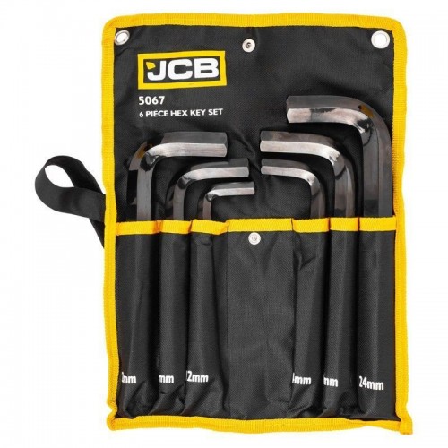 Haбіp Г-oбp. ключів HEX 6 од. (12-24 мм) в чохлі JCB Tools JCB-5067