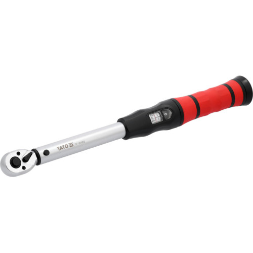 Ключ динамометрический двустороннего действия YATO: квадрат 3/8", F=20-120 Нм, L=425 мм YT-07693