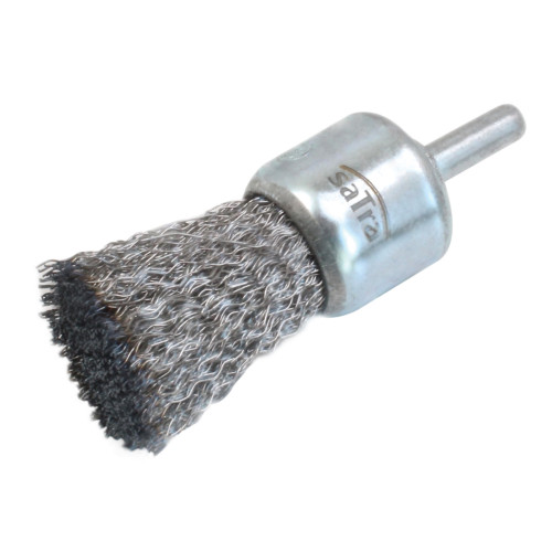 Щетка зачистная проволочная d -25x6mm (нерж.сталь) SATRA S-25EBS