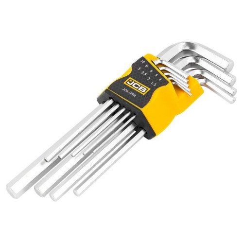 Набор Г-образных длинных шестигранников HEX – 9 ед. JCB Tools JCB-5093L