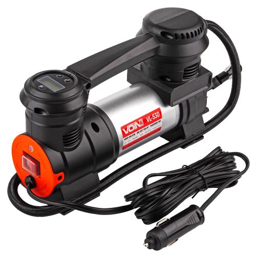 Компрессор автомобильный "VOIN" 40л/мин. 150psi с автостопом,+ фонарь (VL-530)