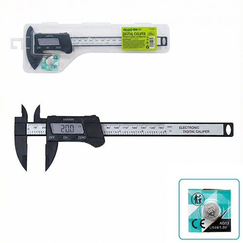Штангенциркуль електронный, 150мм, пластиковый Alloid Base