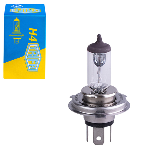 Лампа автомобильная  Галогенная лампа для фары Trifa H4 12V 60/55W (1661)