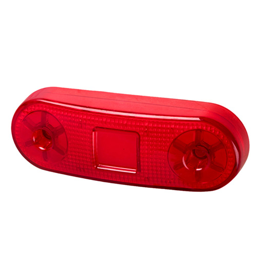 Повторювач габариту (овал) 21 LED NEON 12/24V червоний (KOD 34-red)