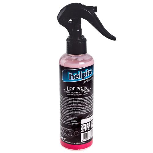 Полироль для пластика и винила HELPIX Professional 200мл тригер (КЛУБНИКА) (1466)