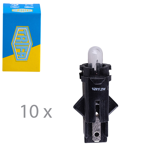 Лампа автомобильная с клиновидним цоколем Trifa 12V 1,2W BG 8,5-5,5d black (02735)