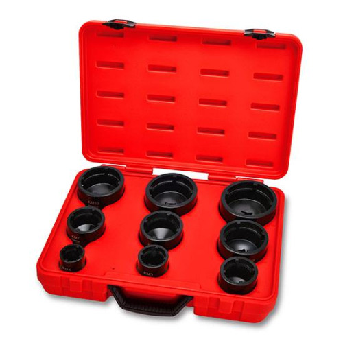 Набір головок для стопорних гайок з внутрішніми зубцями (KM4-KM12) 9 од. TOPTUL JGAI0902