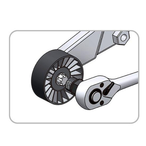 Головка 1/2" Ribe M10S для натяжителя ремня TOYOTA TOPTUL JDDF1610
