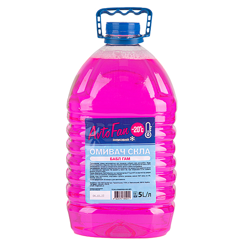 Омивач скла AUTO FAN Бабл Гам б/я 5,0 л -20С (5211)