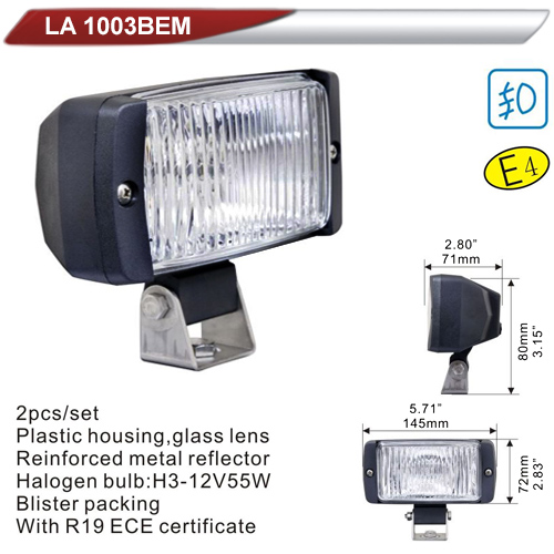 Фара дополнительная  DLAA 1003BEM-PW/H3-12V-55W/145*72mm (LA 1003BEM-PW)
