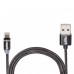 Кабель магнитный PULSO USB - Lightning 2,4А, 1m, black (только зарядка) (MC-2301L BK)