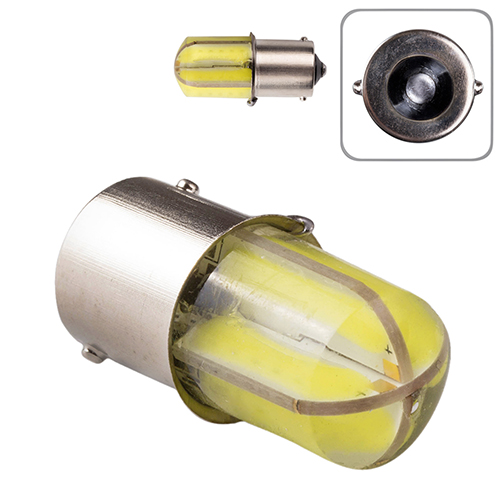 Лампа PULSO/габаритная/LED 1156/S25/BA15s/P21W/8SMD-COB/12v/2.8w/266lm White (LP-282666)