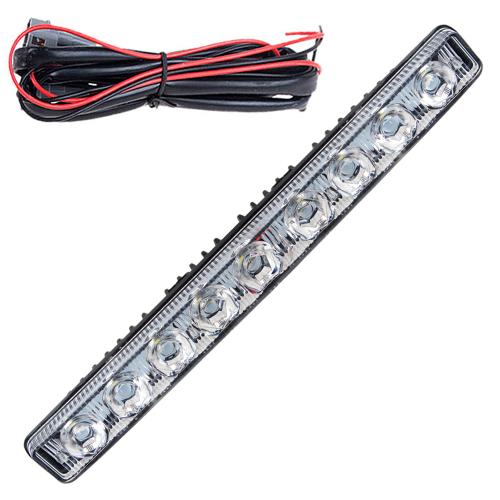Фары доп/дневного света XS-009 DRL 00 9LED/4W/12V/пластик/257*28mm/ 47363 (XS-009)