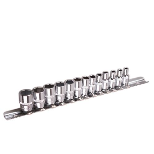 Alloid. Набор головок 1/4" на планке, 4, 4.5, 5, 5.5, 6, 7, 8, 9, 10, 11, 12, 13, 14 mm. 14 предм. (НГП-2014)