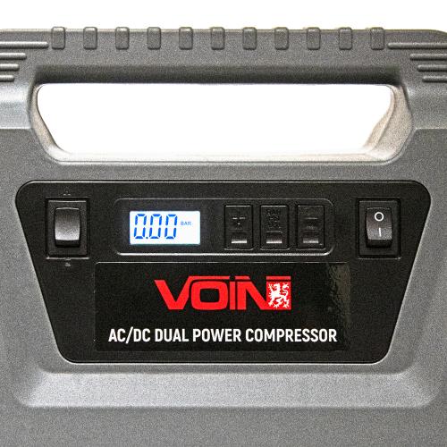 Компрессор "VOIN" 220V/12V/150psi/25л/з автостопом (VC-220 AC /DC)