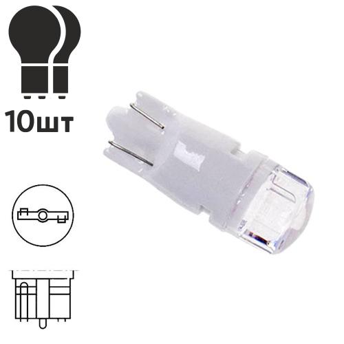 Лампа діодна T-10 ceramic 3D кругла прозора Green 10638 (T-10 ceramic 3D Green)