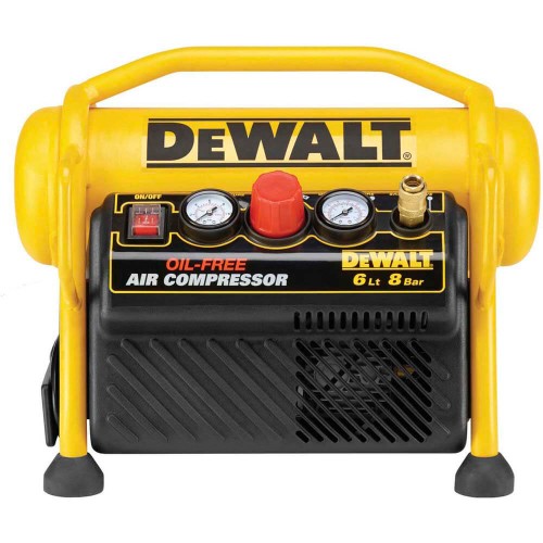 Компрессор воздушный безмасляный ресивер 6 л; 170 л/мин; 230 В; DeWALT DPC6MRC