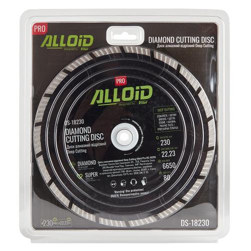 Диск алмазний відрізний Alloid Pro Deep Cutting 230мм