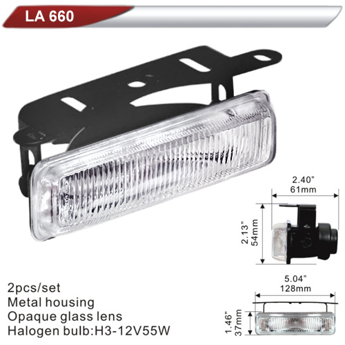 Фара дополнительная  DLAA  660-W/H3-12V-55W/128*37mm (LA 660-W)